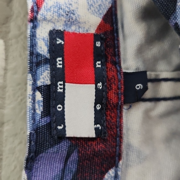 Tommy Hilfiger Jeans Womens Size 9 July 4th Pants Flags Stars Vintage - Picture 3 of 8